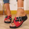 Women's Sandals Summer Shoes Women Mix Color Wedges Heeled Sandalias De Mujer Casual Sandals Summer Slippers Woman Footwear