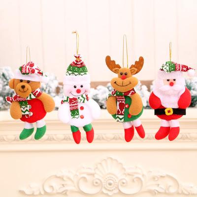 Рождественская вилка Маленькая кулон-подвеска Commoner Fabric Small Doll, подвеска в виде рождественской елки, Рождество, Декоративные принадлежности