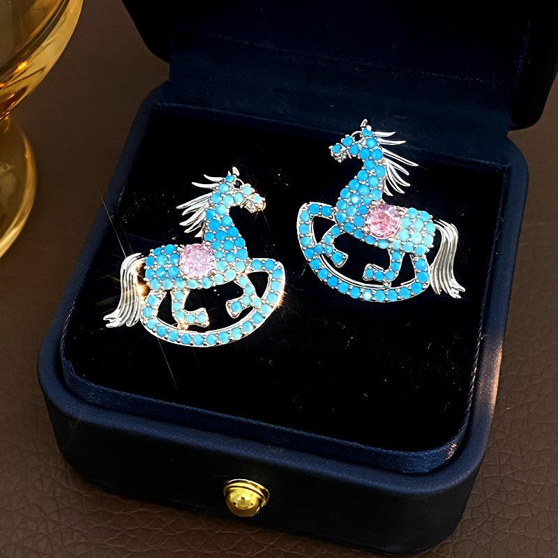 Серьги-лебеди из серебра S925 с микро-инкрустацией цирконами – Элегантные, Модные и Универсальные