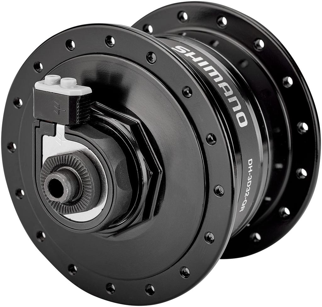 SHIMANO Втулка динамо 36H черная EDH3D32ALG5 DH-3D32-QR 16-28