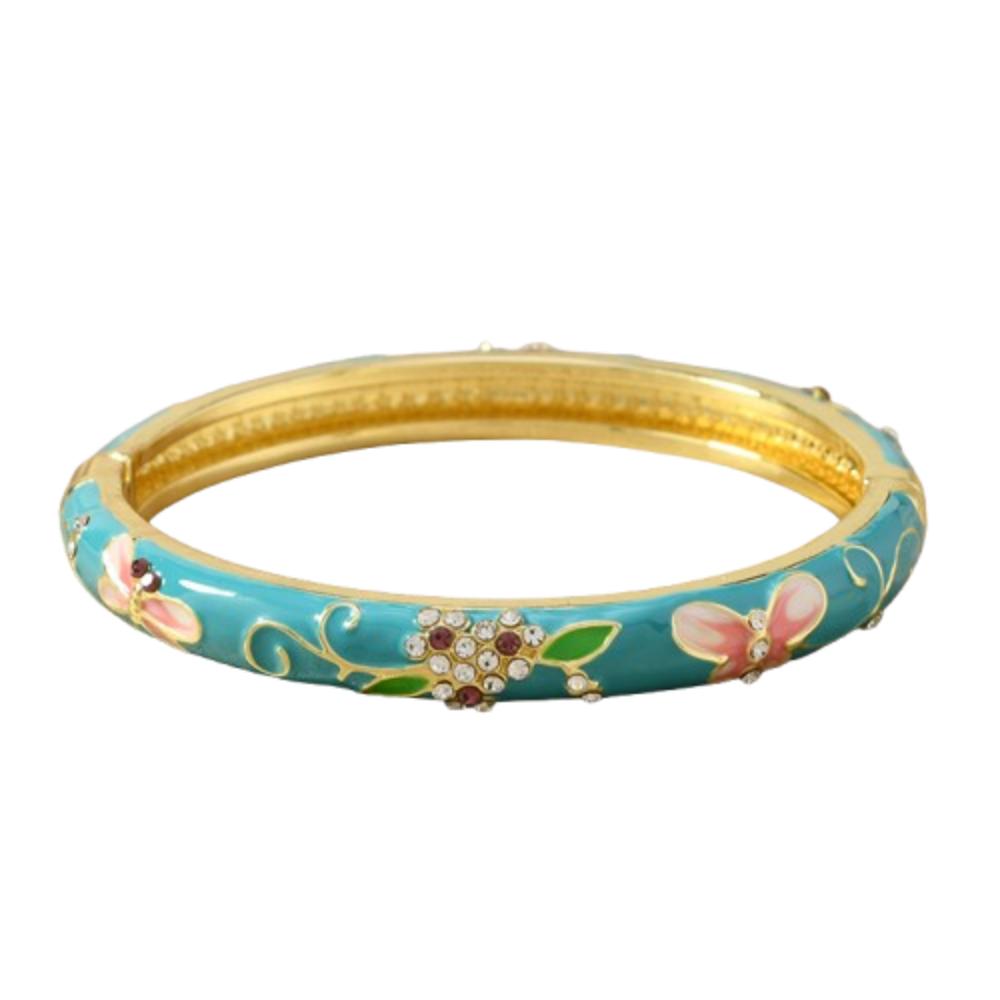 Китайский старинный браслет-перегородка традиционный женский браслет на руку ажурный цветочный браслет для девочек