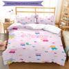 3pcs Custom Name Peppa Pig Bedding Set Duvet Cover Closure Includes 1 Duvet Cover & 2 Pillowcases, Soft and Comfortable for All Seasons.