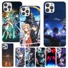 Чехол для телефона Sword Art Online Аниме Для iPhone 17 16 15 14 13 12 11 Pro Max Mini Plus Air 7 SE 8 Мягкий Силиконовый Печатный Чехол Funda F
