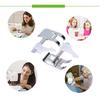 Silver Adjustable Guide Presser Foot Metal Snap on Presser Foot  For Home Sewing