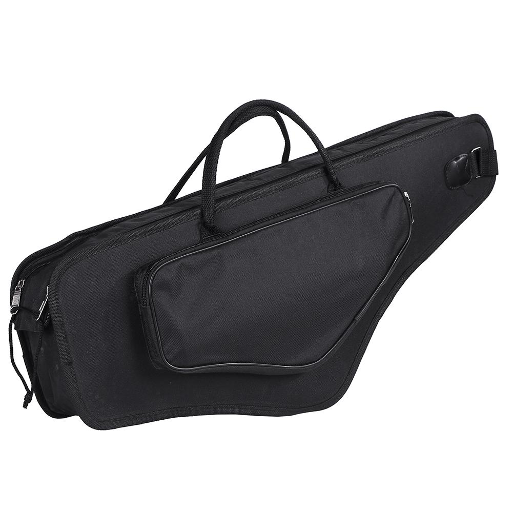 Universal Alto Saxophone Waterproof Oxford Cloth Bag Case Backpack Handbag with double shoulders elegant and durable Black