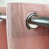 Rideau en coton rose 150x250