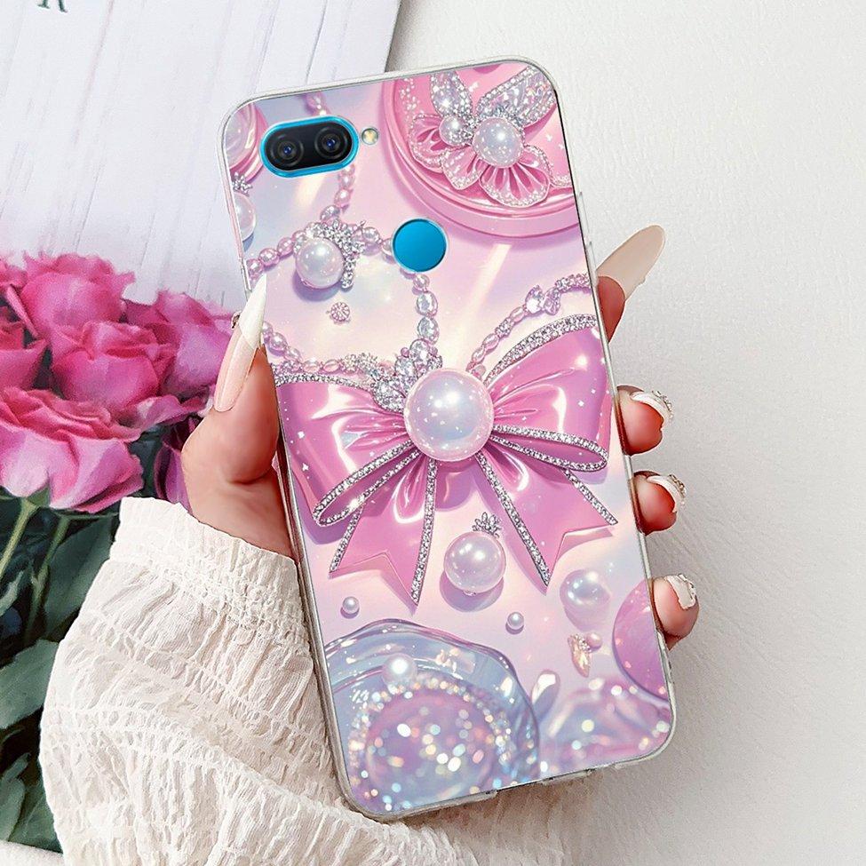 Clear For Oppo A12 CPH2077 CPH2083 Cover For Oppo A12 Case Luxury Butterfly Love Fashion Flowers Cool Lion Cute Painted