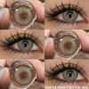 1pair Colored Contact Lenses Yearly Natural Look Brown Lenses Gray Contacts Blue Lenses Green Eye Lenses