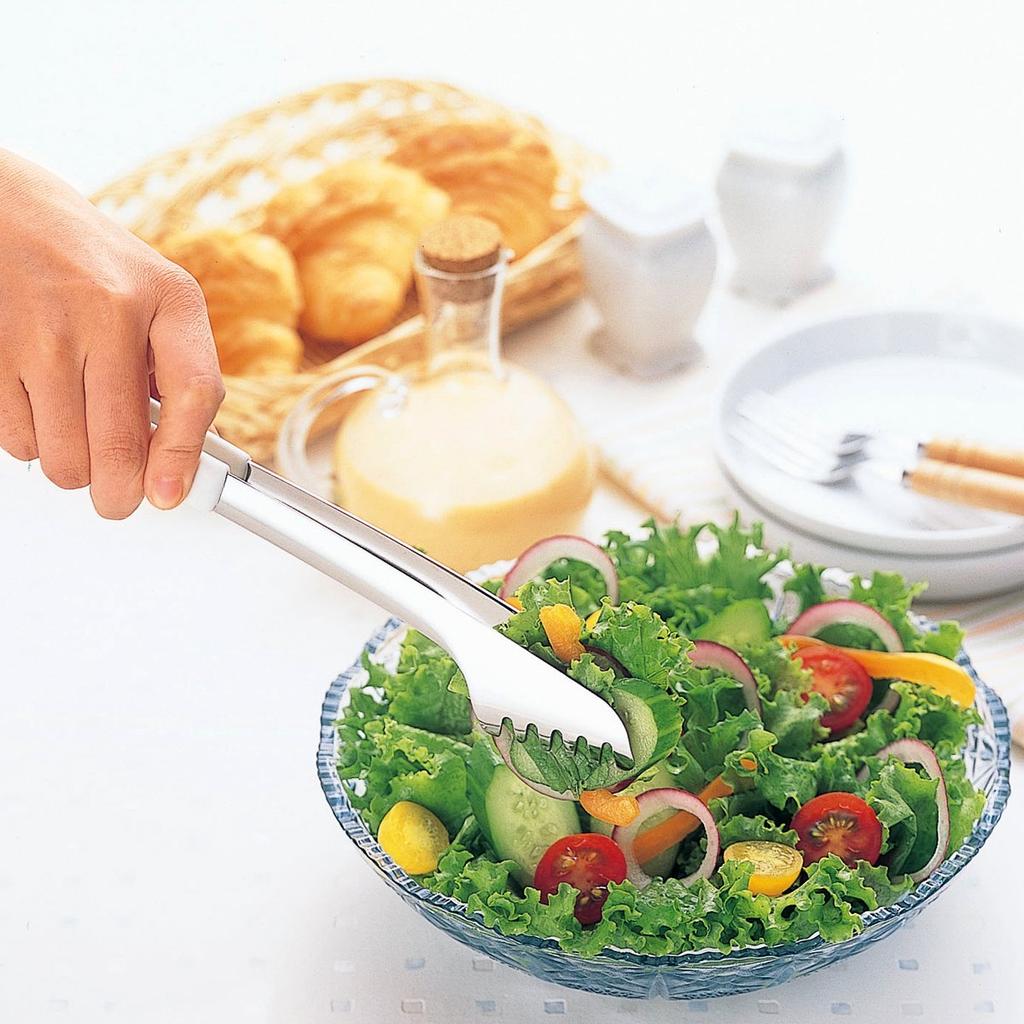 Shimomura Kougyou Большие кухонные щипцы, AST-201, Сделано в Цубаме-Сандзё, Ниигата, Япония