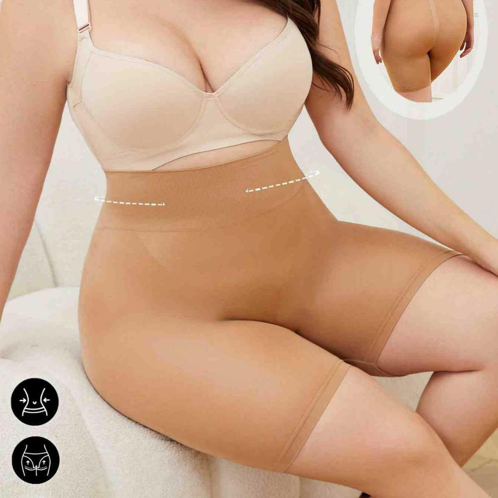 Женские боксеры-шорты для формирования талии и подъема бедер больших размеров - Дышащее утягивающее белье для контроля живота