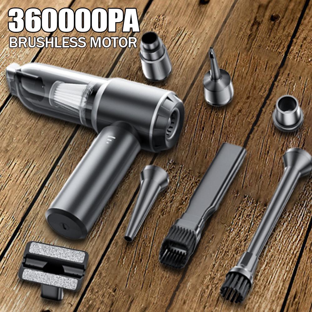 360000 Па Автомобильный Пылесос Мощное Всасывание Чистящая Мини Машина Беспроводной Портативный Ручной Воздуходувка Бытовая Техника