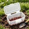 Breathable Fishing Live Baits Box Light Weight Plastic Live Baits Container Hanging Waist Plastic Baits Storage Box