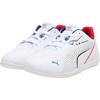 Puma Детские белые повседневные кроссовки BMW M Drift Cat 11 низкие 308864-02