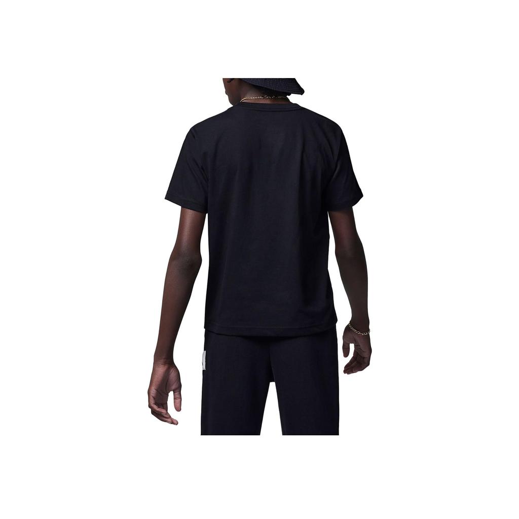 Jordan Flight Essential Graphic Print Casual Short-Sleeve T-Shirt Kids Tops Black FV2655-010