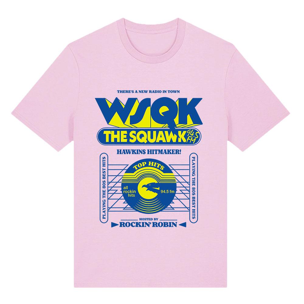 WSQK The Squawk 94.5 FM Футболки Телепортируй меня Футболки Место отстой Графическая футболка Хлопковые футболки с коротким рукавом Уличная одежда