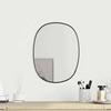 VidaXL Wall Mirror Makeup Vanity Cosmetic Bedroom Decoration Bathroom Living Room Interior Black 348221
