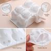 Bunny Silicone Mold 6-Cavity 3D White Flexible Dessert Form for Mousse Jelly Pudding Mini Cakes and Cute Home Baking Treats