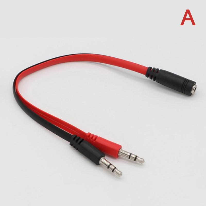 3.5Mm Aux 1 Male To 2 Female Spliter Wire 3.5 Jack Audio Splitter Cable Headphone Earphone Speaker Stereo Aux Adapter Cord