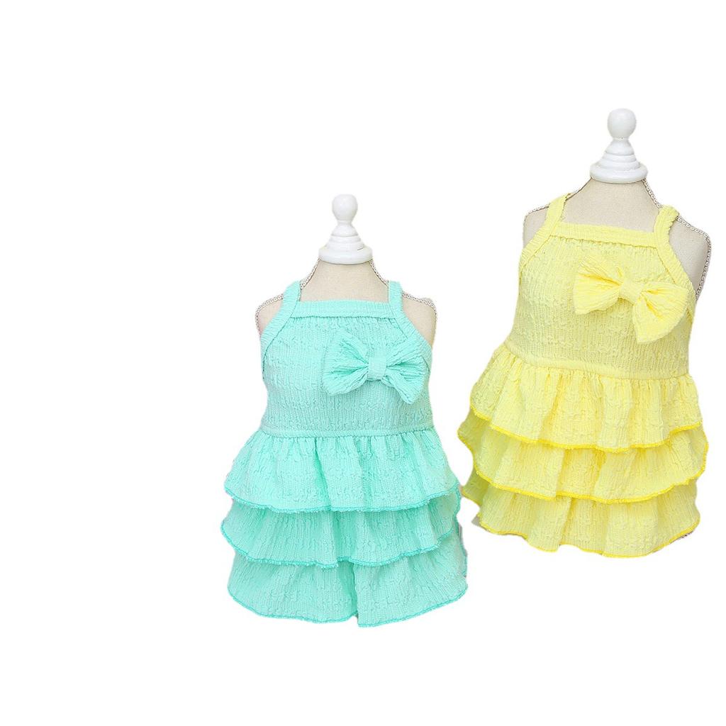 New Pet Clothes Spring and Summer Dog New Skirt Dog Clothing Teddy Small Dog Skirt Candy-colored Layered Skirt