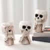 Хэллоуин Череп Кашпо Горшок Смола Скелет Фигурка Цветочный Горшок Крытый Открытый Суккуленты Растения Контейнер Домашний Балкон Сад Украшения