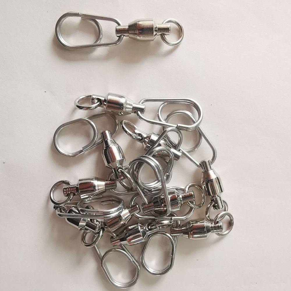 Ring Fishing Tools Jig Connecting Ring Lure Connector Oval Split Rings Fishhook Swivel Hooked Snap