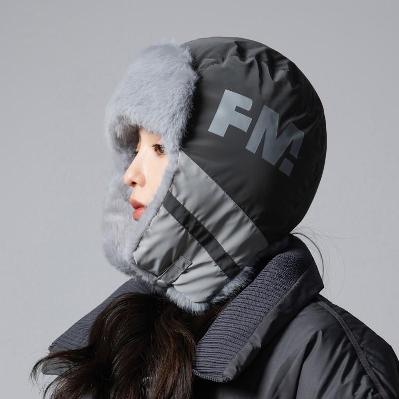 Unisex Winter Warm Fleece-lined Windproof Beanie Hat With Ear Flaps Cycling Skiing Outdoor Use