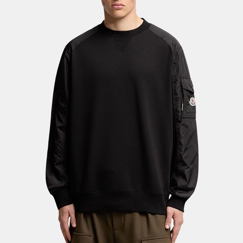 Moncler FW25 Fashion Casual Pocket Long Sleeve Crewneck Sweatshirt Men sweatshirt K2-091-8G00049-89A8F-999