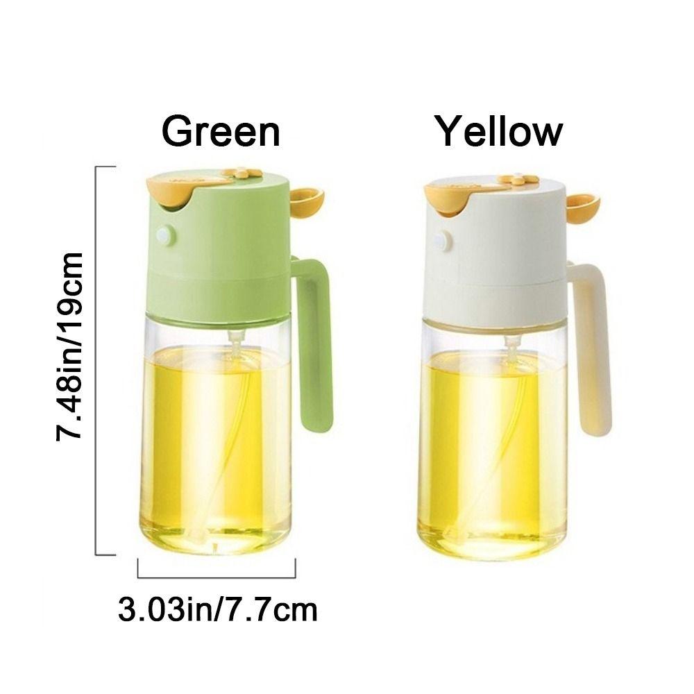 Glass Oil Dispenser 460ml Oil Storage Bottle Practical Oil Spray  Air Fryer