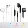 with Mic Wired Phone Earphone Round Head Mic Headphones Sport Earphones Wired Headset  Mobile Phone