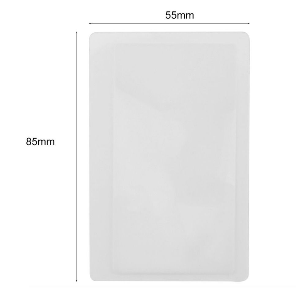 3X Made Of Plastics For Reading Newspaper Book Magnifiers Loupe Magnifying Glass Fresnel Lens