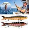 13,5 см/19 г многосочлененная рыболовная приманка с крючками, реалистичная 8-секционная приманка для свимбейта, бионическая жесткая искусственная приманка, аксессуары для рыбалки в пресной и соленой воде