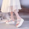 Fashion 8.5CM Summer Women Slippers Flip-Flops Ladies Beach Bling Shoes Wedge Heels Shoes Woman High Platform Slippers Outside Sandals