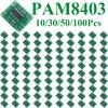 10/30/50/100Pcs Ultra Mini PAM8403 Digital Amplifier Module 2X3W Class D 2.5V 5V USB Powered Audio Board