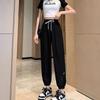 Women's Ice Silk Quick-Dry Cropped Sports Pants - Thin, Loose, Slimming, Plus Size, Trendy, Versatile Summer Wear