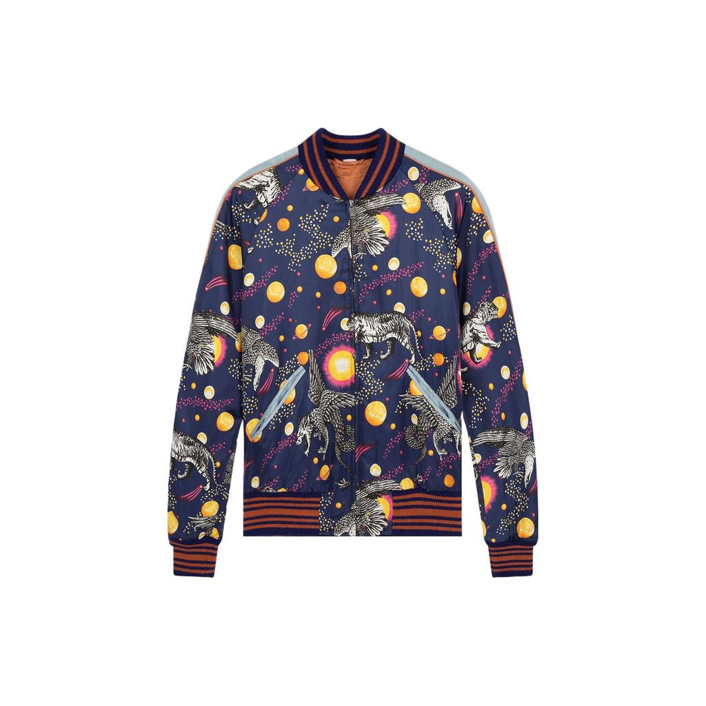 Gucci Шелковая бомбер-куртка 'Космические Животные' 473303-Z451F-4921