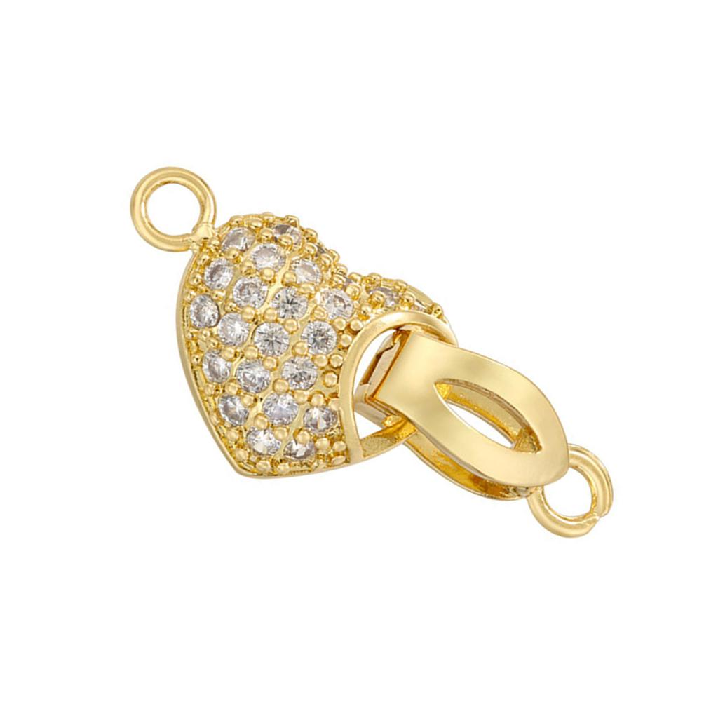 Универсальные застежки для изготовления ювелирных изделий Модный набор золотых застежек для ювелирных изделий с кубическим цирконием для создания ювелирных изделий своими руками