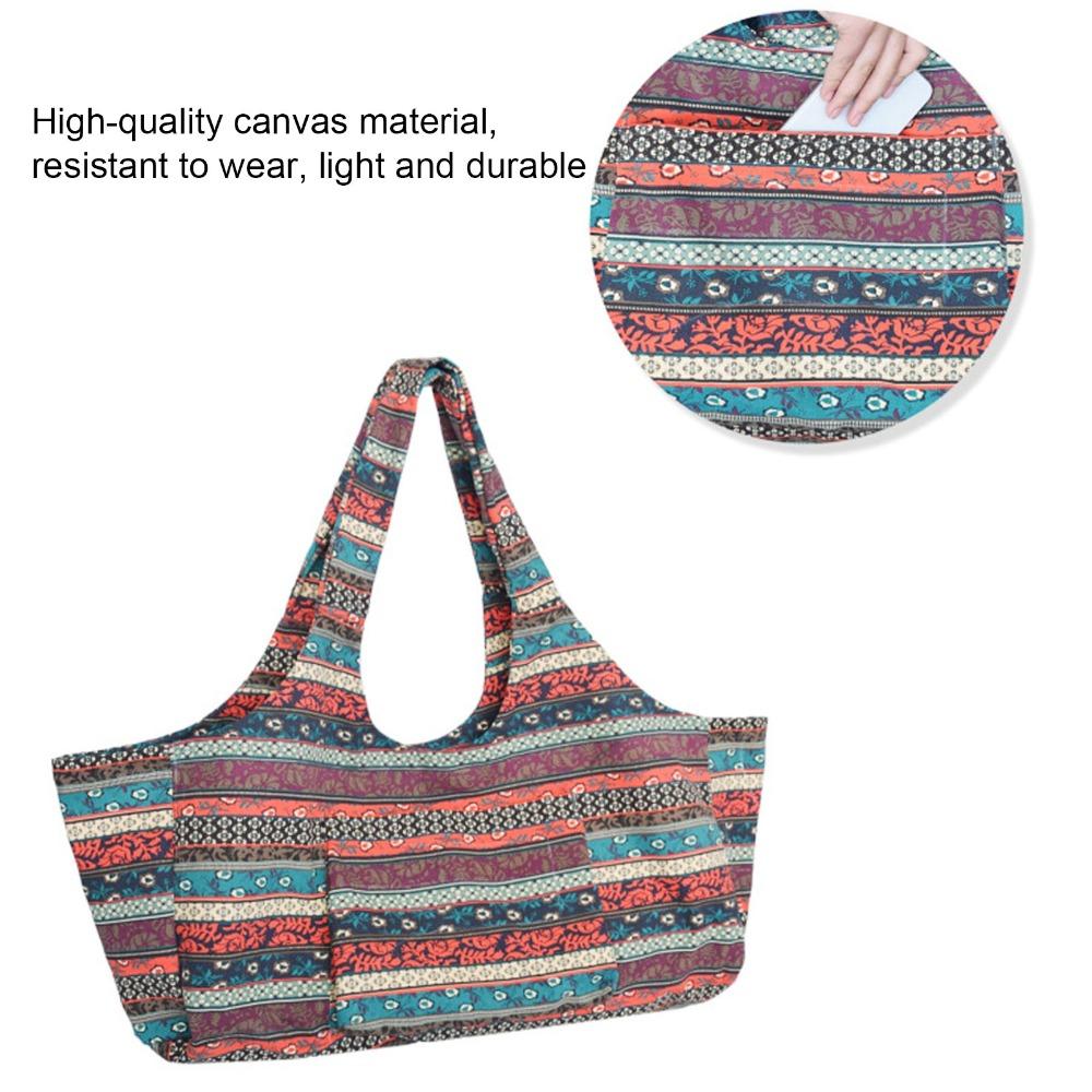 Large Size Yoga Mat Bag With Pockets Yoga Mat Carrier Yoga Essentials Yoga Tote Bag For Women