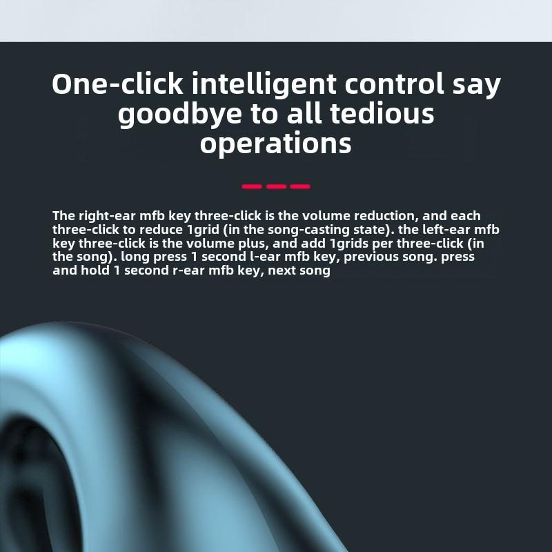 Новые беспроводные заушные наушники TWS с костной проводимостью Bluetooth для спорта