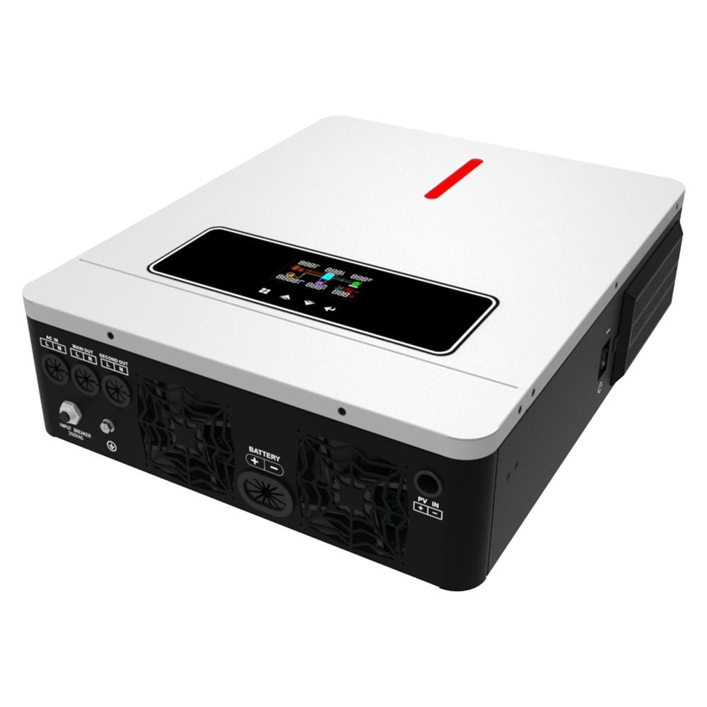 Восстановленный гибридный солнечный инвертор DAXTROMN 6200 Вт, 48 В постоянного тока, 120 А MPPT солнечный контроллер заряда, 500 В постоянного тока PV вход, 2 выхода нагрузки, встроенный WiFi