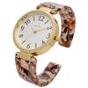 Fieldwork Women's Analog Acetate Bangle Watch YM119-3 In White Brown