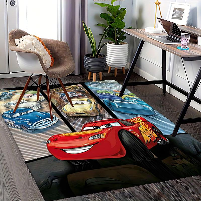 1pc Mcqueens World Tour Carpet Rug for Bedroom Living Room Decor Sofa Home Game Area Rug Non-slip Floor Mat. D0730026