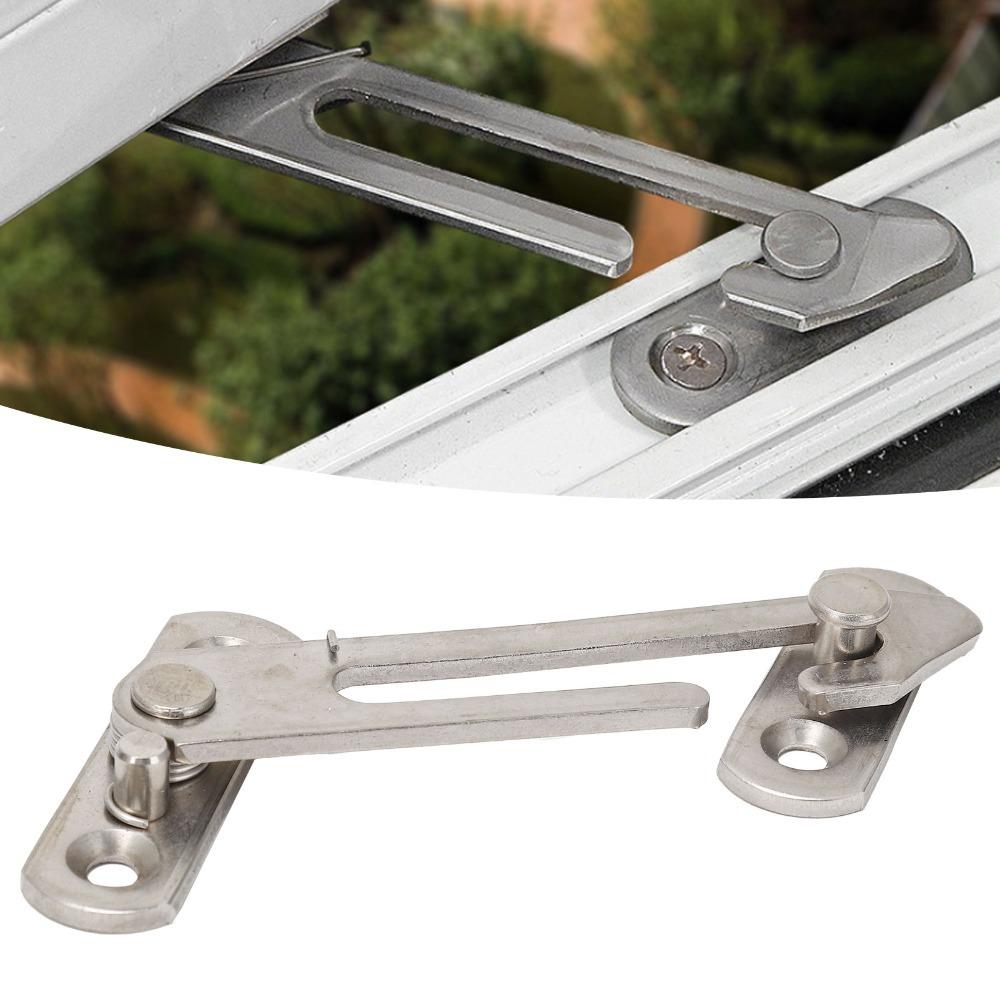 Right Mounting Safety Window Lock Stainless Steel Window Opening Restrictor Window Limiter Safety