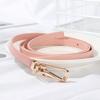 Women Sweater Candy Color Thin Skinny Waistband Adjustable Belt Dress Strap Faux Leather Belts