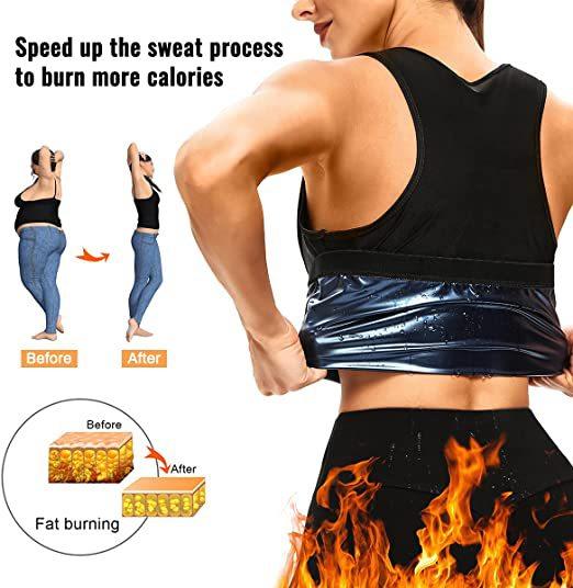 Тренажер для талии для сауны, жилет для женщин, триммер для талии, полимерный костюм для сауны, тренировочная майка, корректирующее белье для похудения, формирователь тела, рубашки для фитнеса