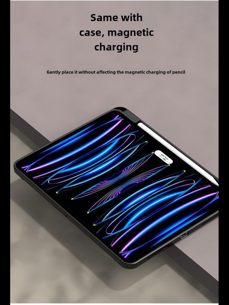 iPad Protective Cover with Pen Slot for 7th-10th Gen 10.9/10.2-inch, Pro 11-inch, Air 3-5, Mini 6