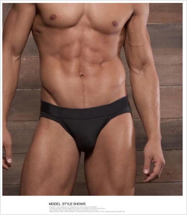 Мужские трусы из чистого хлопка с низкой талией и U-образным карманом - белые, дышащие, сексуальное однотонное нижнее белье