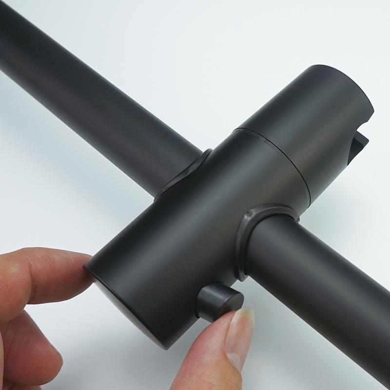 Матово-черные аксессуары для душа для ванной комнаты, настенный регулируемый подъемный стержень ABS3, функциональная душевая лейка с тропическим душем, шланг 1,5 м