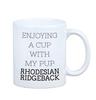 Rhodesian Ridgeback, Afrykański Pies Na Lwy -Kubek Ze Zdjęciem I Napisem Geometryczny Pies Art-Dog