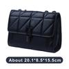 Women'S Quilted Chain Shoulder Bag New Fashion Crossbody Bag With Metal Lock Tassel Pu Leather Messenger Shoulder Bags