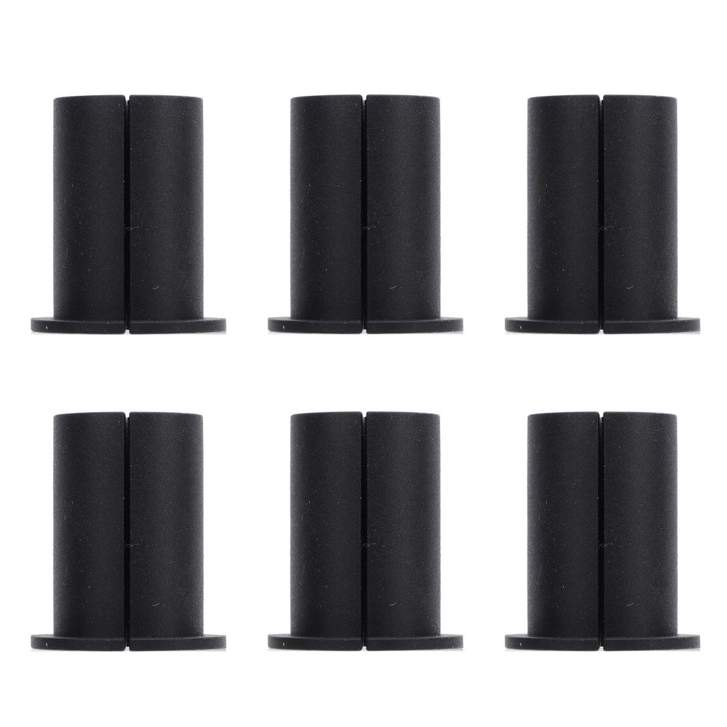 Комплект для прокладки Ethernet-кабеля Силиконовые проходные втулки для кабеля для отверстия в стене 1 дюйм Кабель Черный 6 шт.